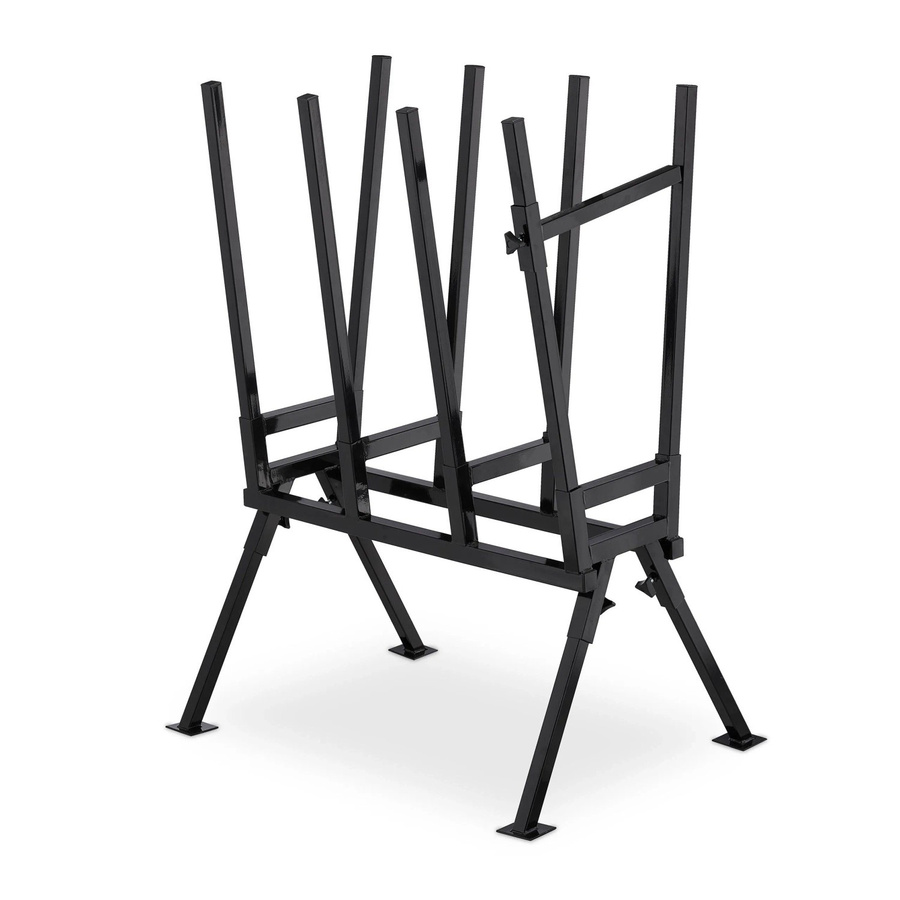 Relaxdays Sägebock aus Stahl in Schwarz, belastbar bis 400 kg, B/T/H: 107 x 81 x 53 cm - Bild 2