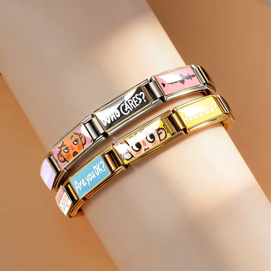 MoBuy Armbänder Damen, Edelstahl, Tiger- und Elefantenmotive - Bild 1