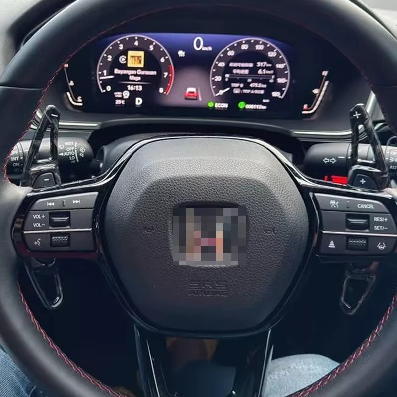 AULIGUS Lenkrad Schaltwippen Verlängerung für Honda Accord CRV Civic 11. Generation Sport RS 2022 2023 DSG in Schwarz - Bild 3