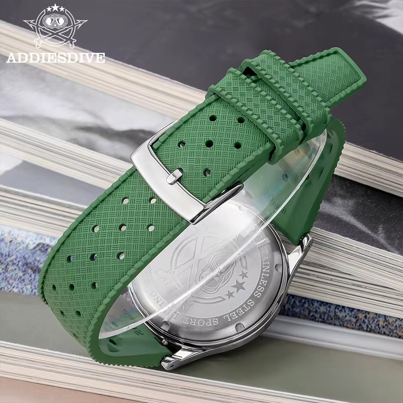 ADDIESDIVE Chronograph, Quarz, Edelstahl, 38 mm, Herren, Blau - Bild 5
