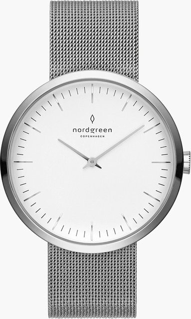 Nordgreen Damenuhr Infinity, Quarz, Edelstahl, 32 mm, Weiß - Bild 1