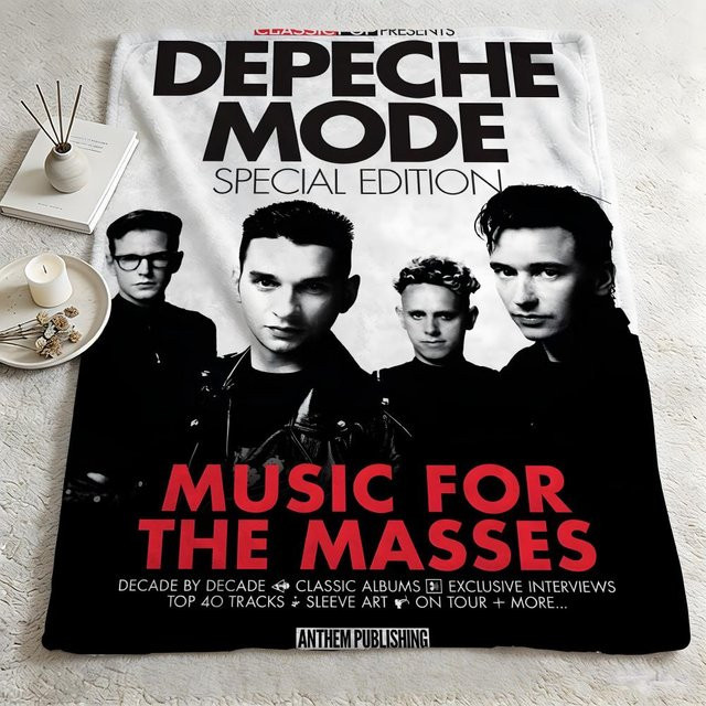 Depeche Mode Flanellblanke Warm und Weich in Mehrfarbig, B/B: 75 x 90 cm - Bild 1