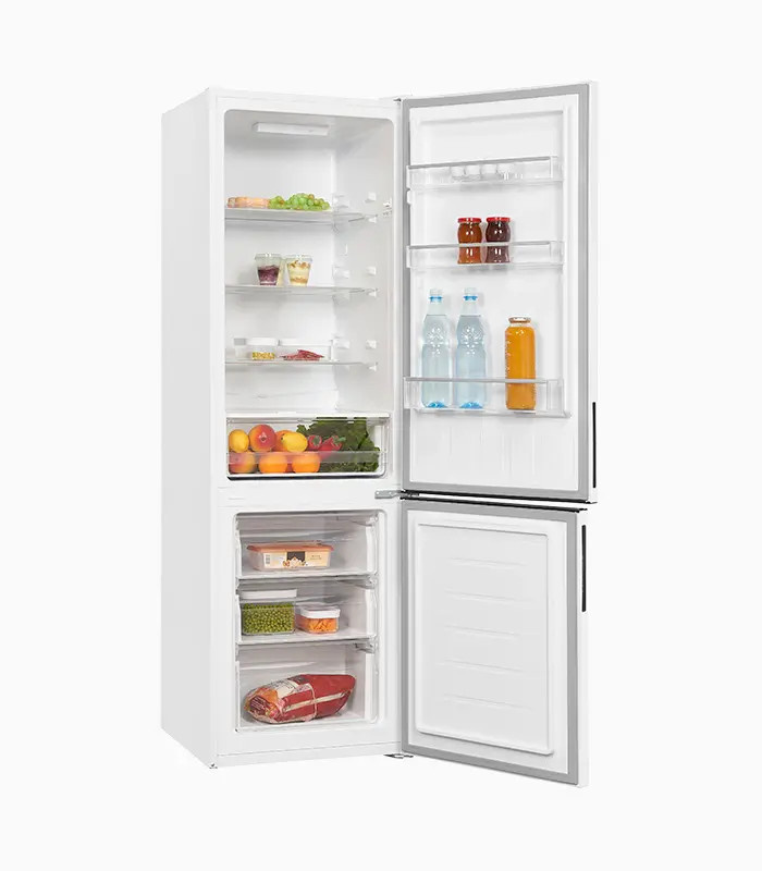 Exquisit Kühl-Gefrierkombination KGC260-75-LF-E-050E in Weiss mit Low Frost und Super Freezing, B/T/H: 75 x 68 x 187 cm - Bild 1