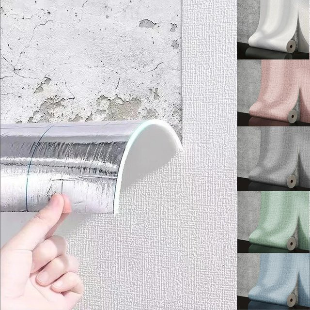 DZQ Selbstklebende 3D-Schaumstoff-Wandpaneele in Grün mit Leinen-Textur, Wasserdicht und Schalldämmend, Breite: 50 cm - Bild 1