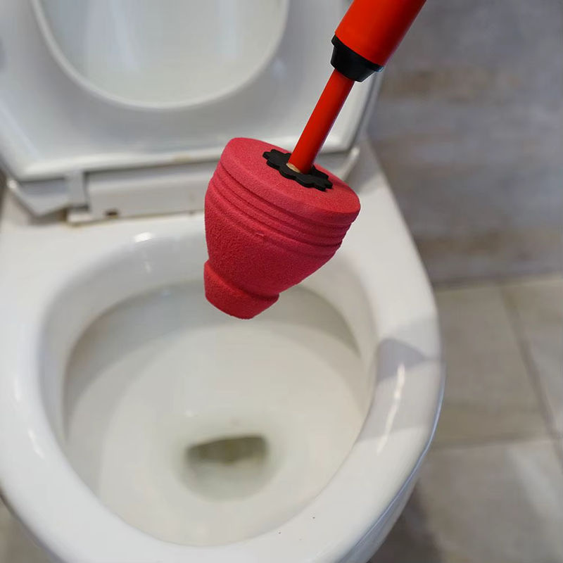 Toilettenentstopfungsgerät in Rot zur Reinigung verstopfter Abflussrohre und Toiletten - Bild 4