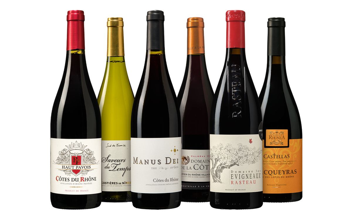 Die Weinbörse Rotweinpaket Rhône, Frankreich, 6 x 0,75 l - Bild 2