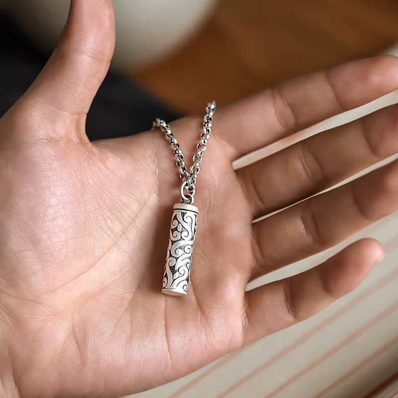 HNKMP Pillendose aus Edelstahl in Silber, wasserdichte Kapsel für Camping und Reisen - Bild 3