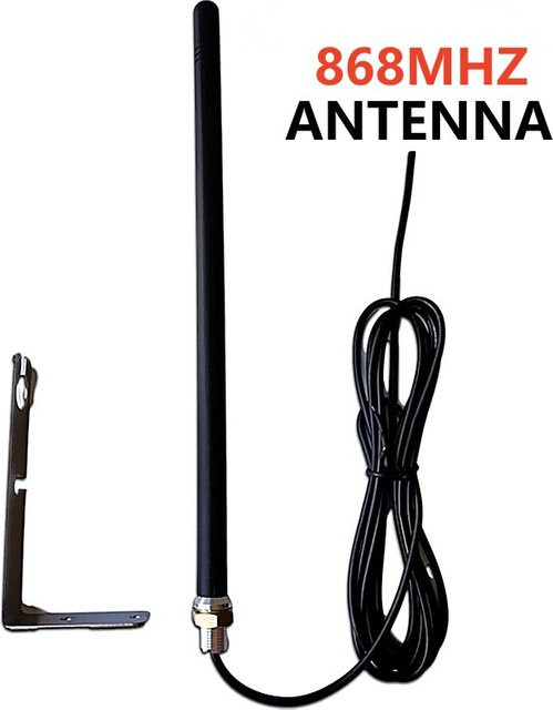 KUANGZIPENG Universelle Garagentor-Antenne 868MHz, Wasserdichter Funksignal-Verstärker für Garagentoröffner, Schwarz - Bild 1