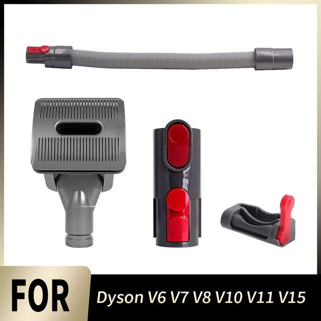 Dyson Tierpflegebürste in Grau für V6 V7 V8 V10 V11 V15 Staubsauger zur Entfernung von Hunde- und Katzenhaaren mit Konverter-Werkzeug - Bild 1