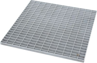 Bauer Gitterrost für Edelstahlauffangwannen Typ VAW-1 aus Edelstahl 1.4571, Farbe: Silber, B/T/H: 78,5 x 78,5 x 3,0 cm - Bild 1