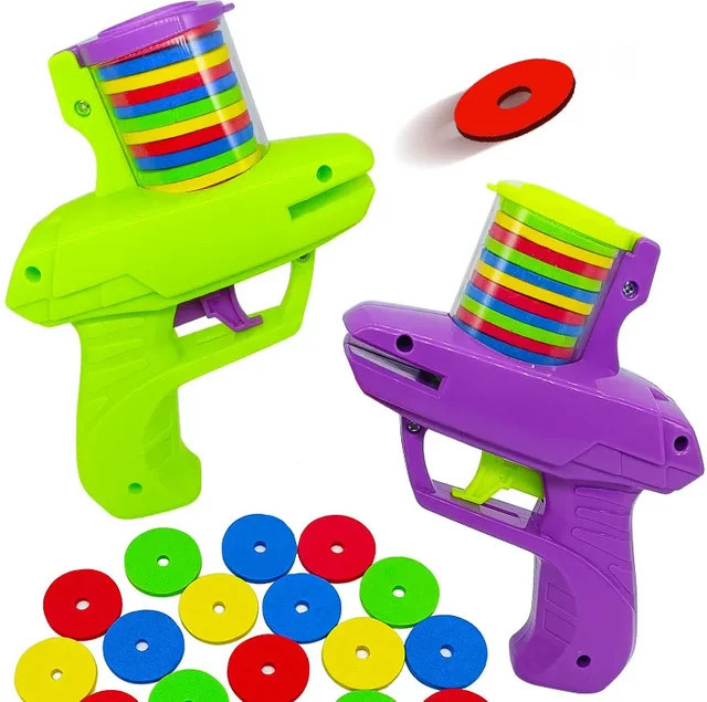 Small fire Karotte Fliegende Scheibe Launcher Spielzeug Pistole mit weichen Kugeln - Bild 1