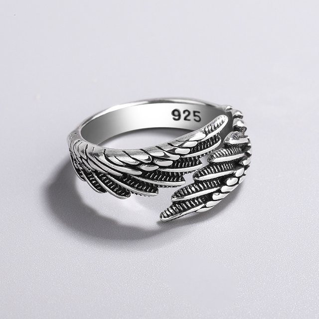 GaGa-Duck Ring, 925 Silber, Feder, Vintage - Bild 1