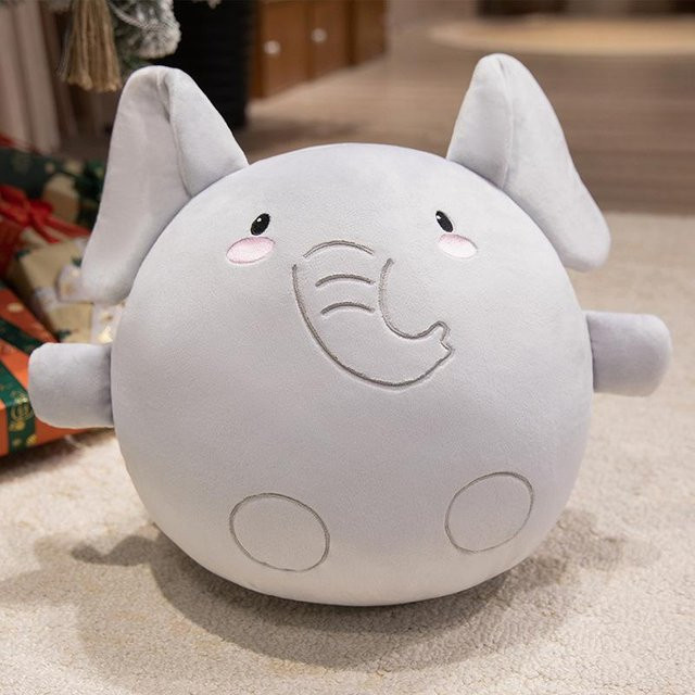Elefantenpuppe Plüschtier, weiß, 30cm - Bild 1