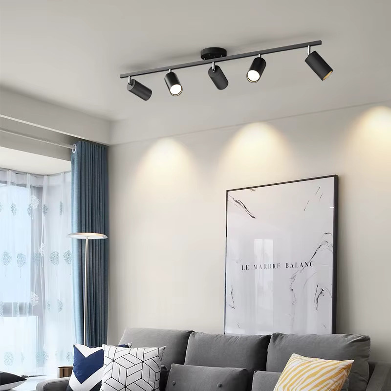 Moderne Deckenleuchte Ramalho aus Metall in Schwarz-Weiß für Wohnzimmer, Balkon und Flur - Bild 1