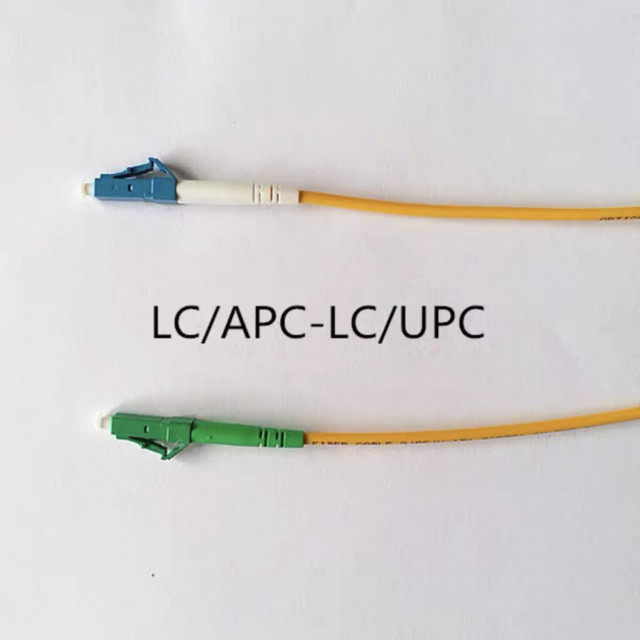 ELINK Singlemode Glasfaser-Patchkabel LC/APC auf LC/APC Simplex G652D in Gelb - Bild 1
