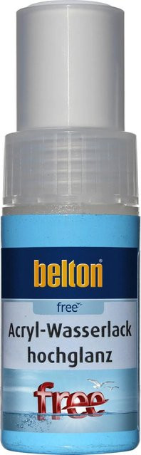 Belton Free AQUAcolours Lackstift RAL 9010 Reinweiß hochglänzend 9 ml - Bild 1
