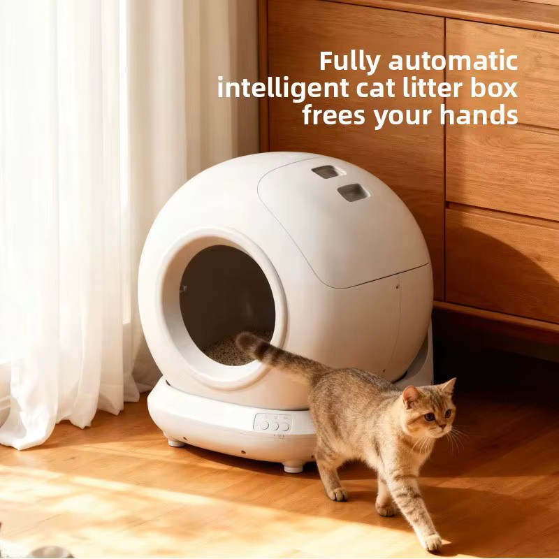 SINGWEDA Automatische Katzentoilette in Weiß mit App-Steuerung und 78L Volumen - Bild 4