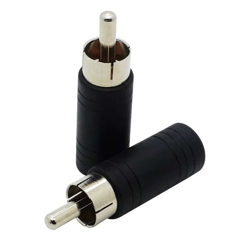 BSN Audio-Adapter Cinch-Stecker auf 3,5 mm 3-polige Stereo-Buchse, Schwarz - Bild 3