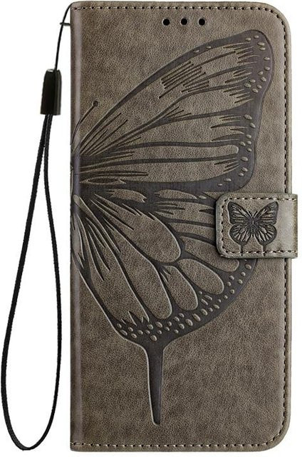 Leder Geldbörse Flip Case für ZTE Axon 60 4G 5G und Blade Serie in Grau - Bild 1