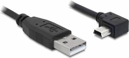 Delock USB 2.0 Kabel mit USB-A Stecker und USB-Mini-B Stecker, 3,00 m, Schwarz - Bild 1