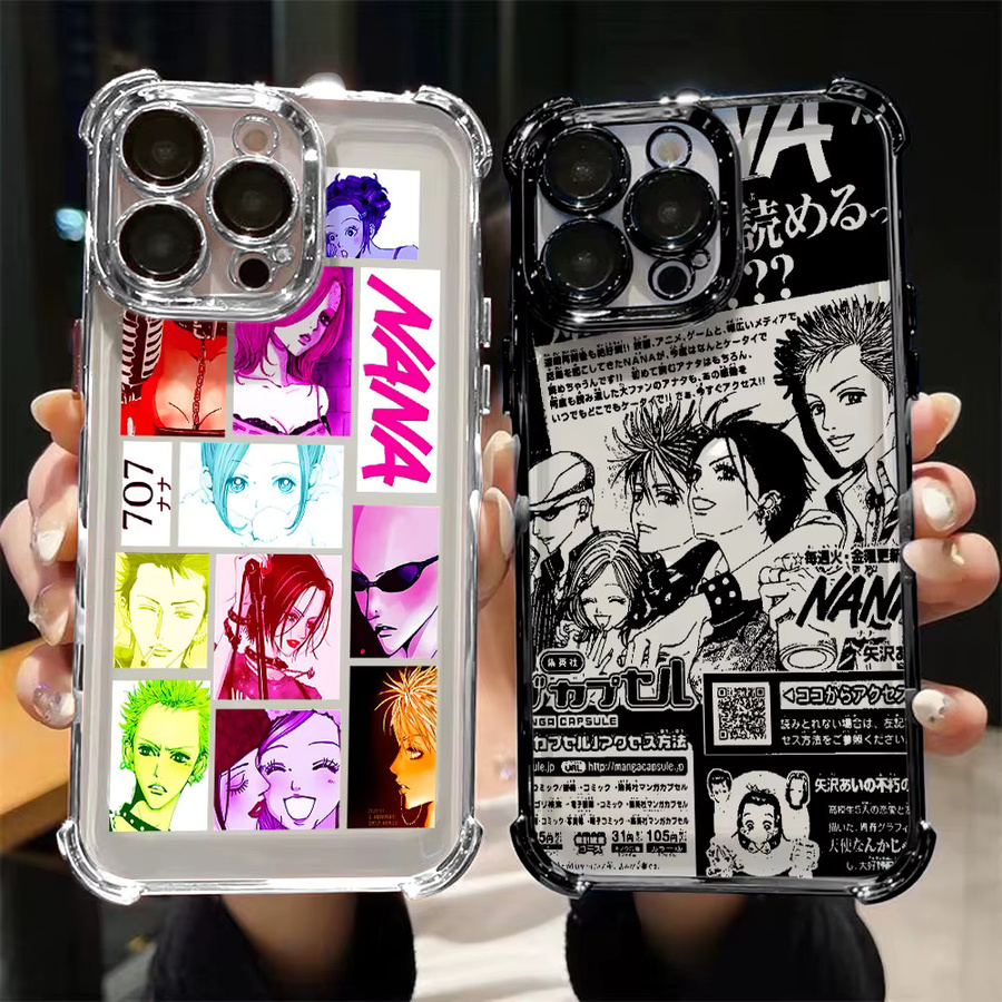 Anime Black Nana Handyhülle mit Airbag-Schutz für Xiaomi Poco X8 X7 X6 X5 X3 Pro Max 4G 5G in Schwarz und Multicolour - Bild 2