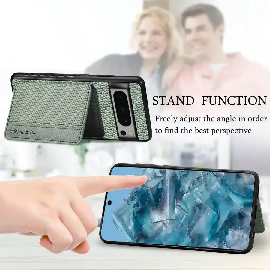 Leder Handyhülle mit RFID-Schutz für Google Pixel 10 9 Pro XL 8 7 6 Flip Case in Braun - Bild 3