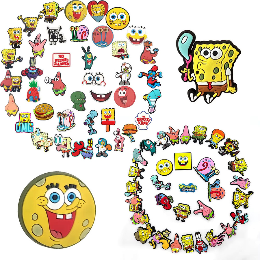 Potdemiel Schuh-Charms SpongeBob Schwammkopf, PVC - Bild 3