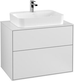 Villeroy & Boch Waschtischunterschrank Finion in Weiß, Wandmontage, B/T/H: 80 x 60,3 x 50,1 cm - Bild 1