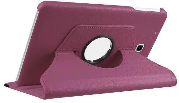 Samsung Galaxy Tab A 9.7 SM-T550 Schutzhülle aus PU-Leder mit Flip-Ständer und Auto Wake Sleep Funktion in Violett - Bild 1
