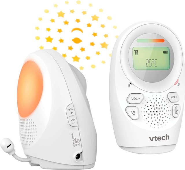 Vtech Babyphone DM1212 in Weiß mit DECT-Technologie, Temperaturanzeige und Zwei-Wege-Audio sowie 300 m Reichweite - Bild 1