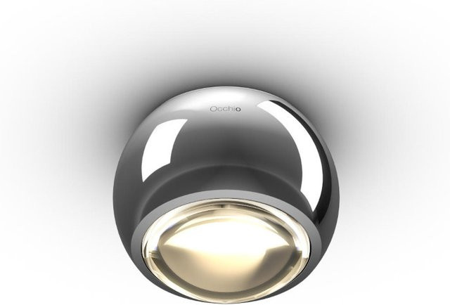 Occhio io alto v VOLT LED-Deckenstrahler in Chrom mit warmweißem Licht (3000K) und dimmbarer Funktion - Bild 1