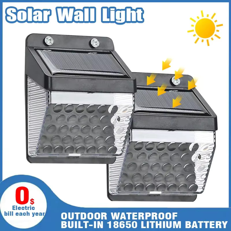 KDULIT LED Solarleuchte mit PIR-Bewegungssensor in Schwarz für Garten und Außenwand, moderne Solar-Wandleuchte mit warmweißem Licht - Bild 7