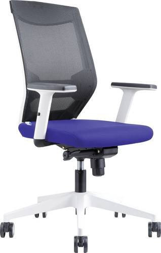 Rocada Bürodrehstuhl 908W-3 Task Chair in Blau und Schwarz mit Armlehnen und Rollen - Bild 1
