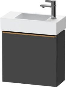 Duravit Waschtischunterschrank D-Neo, Farbe Grau matt, Wandmontage, 1 Tür, B/H/T: 48,4 x 44,0 x 22,2 cm - Bild 1