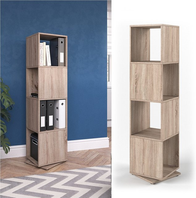 Vicco Drehregal XXL Büroregal und Aktenregal in Sonoma Braun/Beige - Bild 1