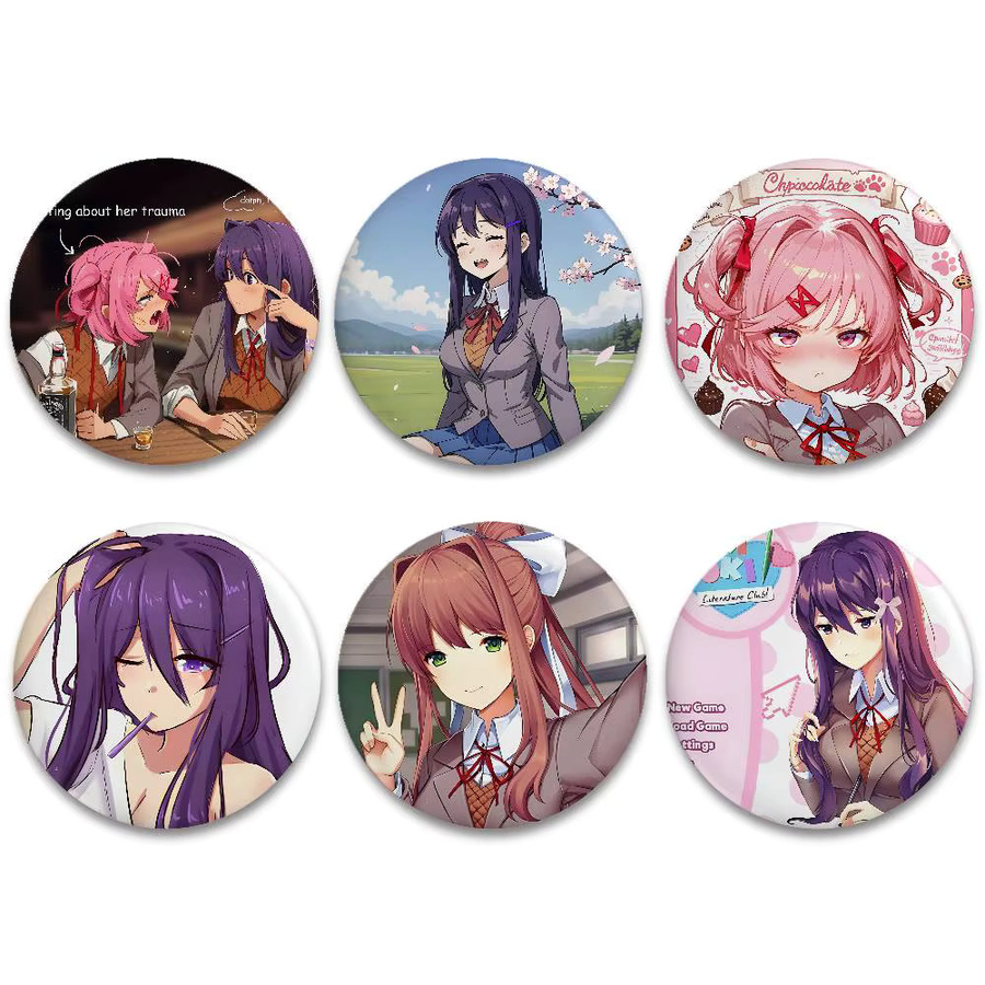 Kayou Brosche, Anime D-Doki Doki Literature Club, Unisex - Bild 5