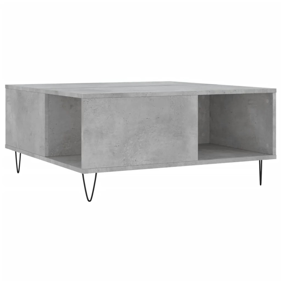 vidaXL Couchtisch Modell 1 in Betongrau, quadratisch, B/T/H: 80 x 80 x 36,5 cm - Bild 2