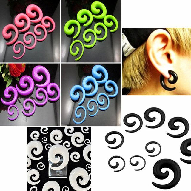 Heuvipens Piercing Stretching Kit, Acryl, Schnecke, Ohr Plug, Unisex - Bild 1