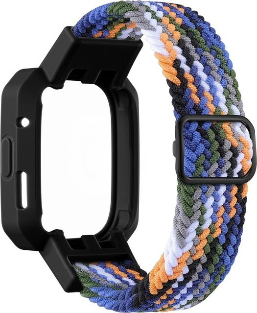 VA VA VOOM Uhrenarmband Nylon, geflochten, denim-blau, Unisex - Bild 1