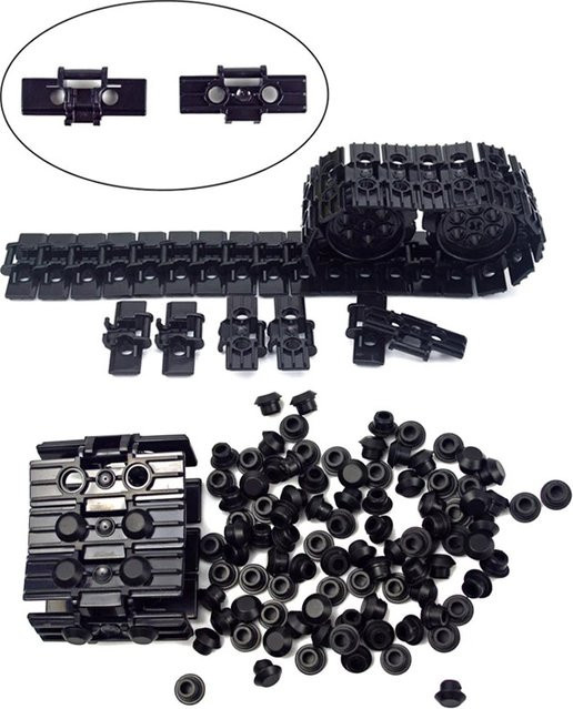 MOC Technische Kettenradteil Bausteine, Zubehör, Schwarz - Bild 1