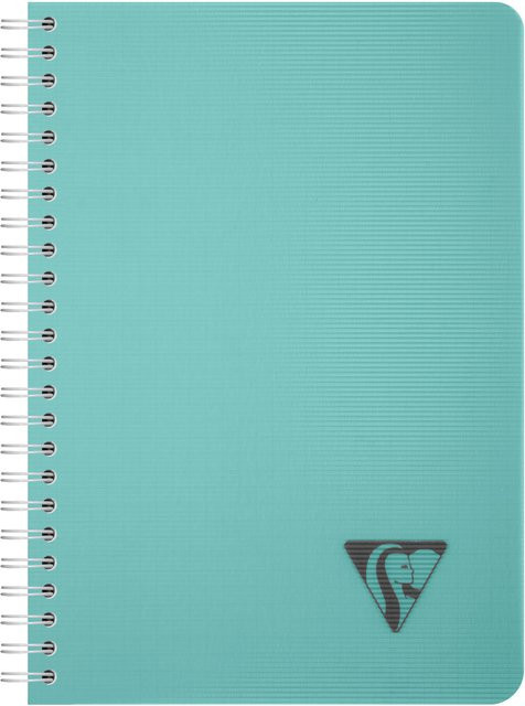 Clairefontaine Spiralbuch A5 karriert mit 90 Blatt in Blaue Lagune - Bild 1