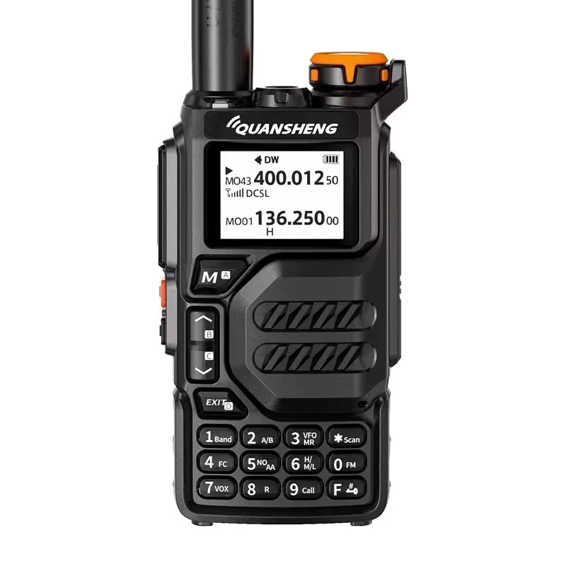 Quansheng UV-K5 Walkie Talkie in Schwarz mit UHF/VHF, Air Band, DTMF Scrambler und FM Radio - Bild 2