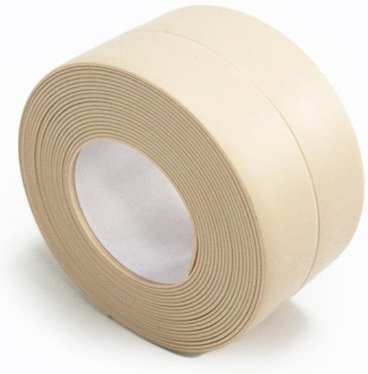 Selbstklebendes Eckdichtband aus wasserdichtem PVC von VVGUOWEI in Beige, Breite: 3,8 cm, Länge: 3,2 m - Bild 1