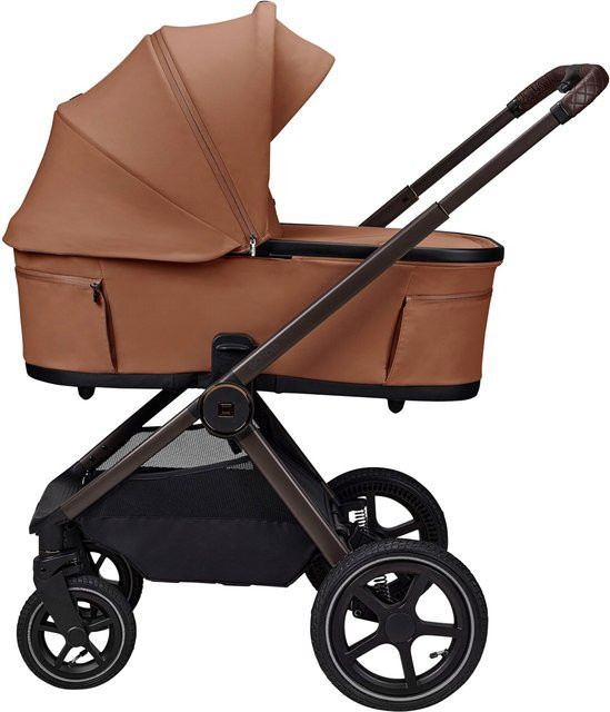 Moon Diamond Kombikinderwagen GIO FOLD Air in Braun mit Federung und Aluminiumgestell - Bild 1