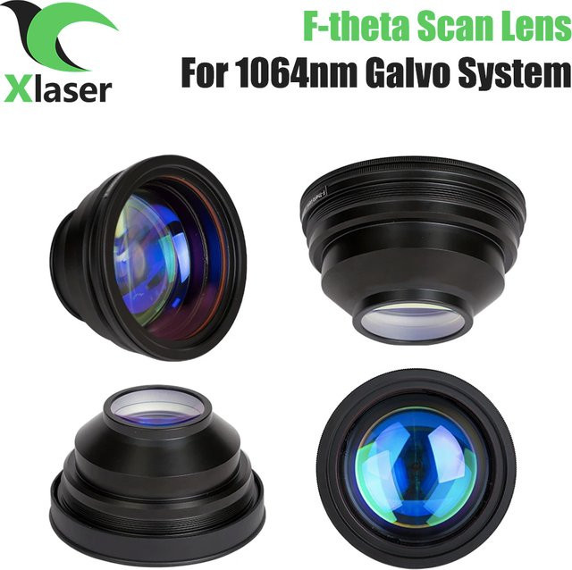LSKCSH F-theta Scan Objektiv für 1064nm YAG Optische Faser Laser Kennzeichnung Maschinen, Schwarz, Feldgröße 50x50 mm bis 300x300 mm, Brennweite 63-420mm, Gewinde M85x1 - Bild 1