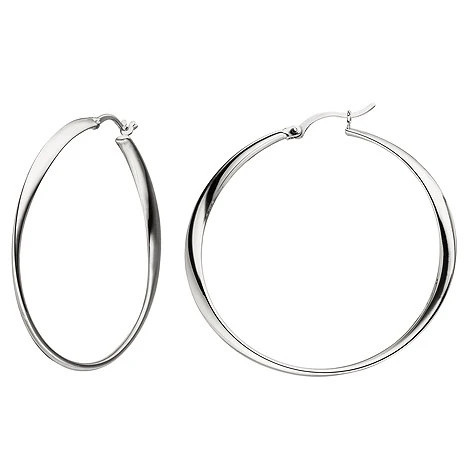 Colfem Creolen 925 Silber, Unisex - Bild 1