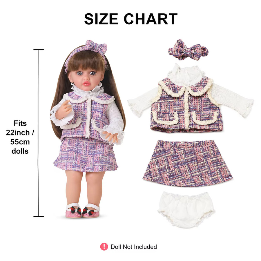 JINGXIN PRINCESS Baby Puppe Kleidung, Ärmelloses Kleid, Zubehör, Plüsch / Textil - Bild 1