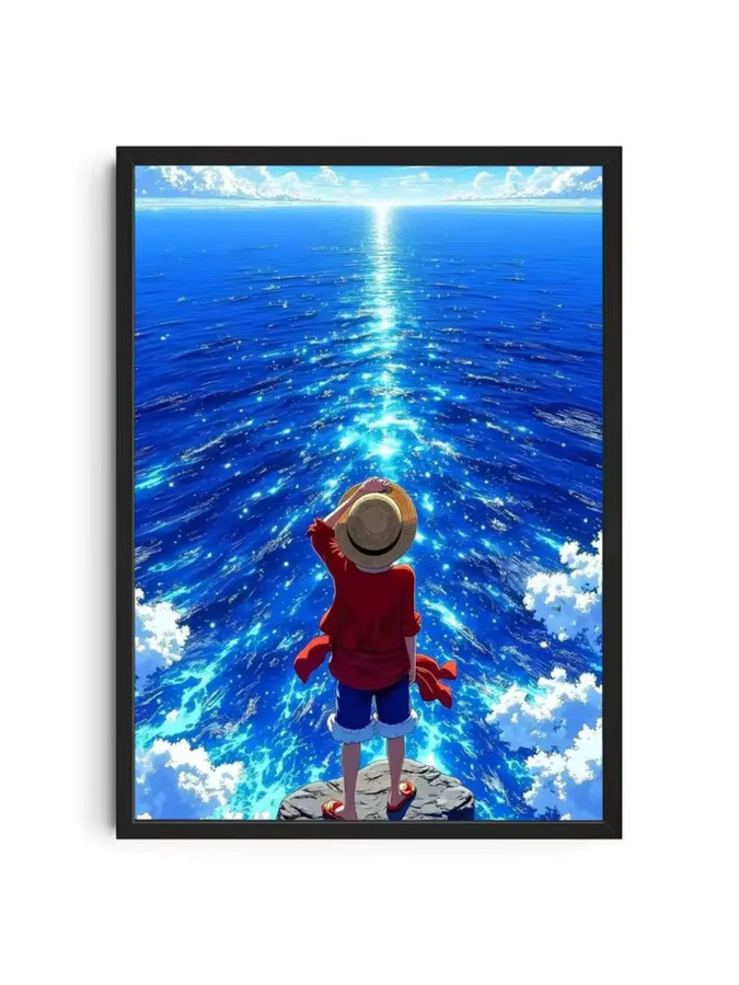 Bandai OP Luffy Poster HD Kunst, selbstklebend und wasserfest, mehrfarbig - Bild 7