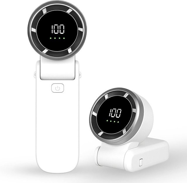 Tragbarer Mini-Ventilator Techsuit A9, Weiß, wiederaufladbar - Bild 1