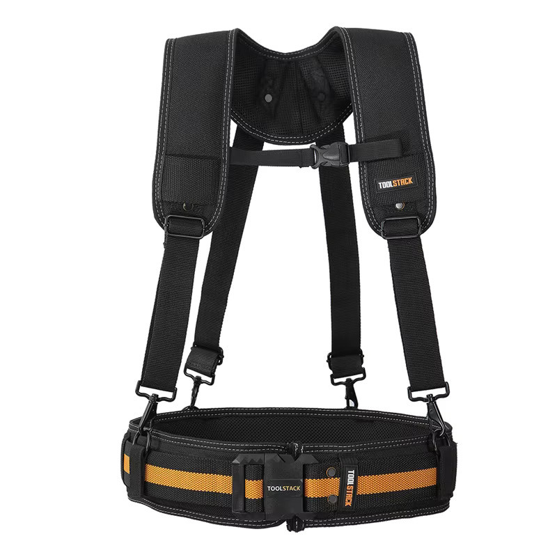TOOLSTACK Schwerlast-Arbeitsweste mit mehreren Taschen und verstellbaren Schultergurten, multifunktionale taktische Weste - Bild 4